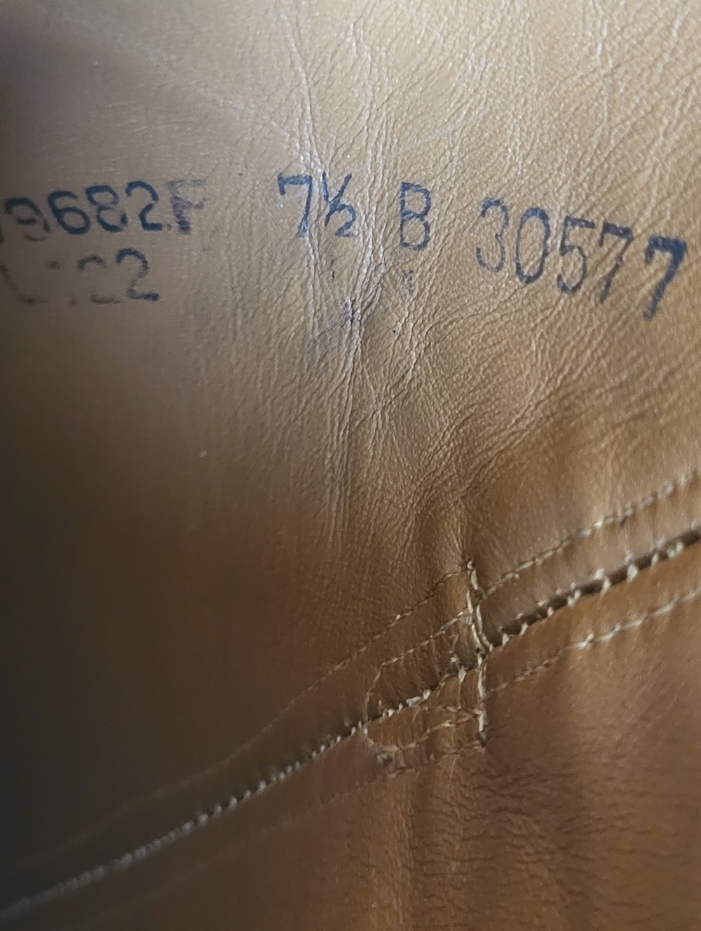 Lucchese Vintage Tall Brown Leather Riding Boots. 7.5b - Picture 11 of 12
